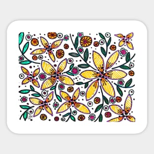 Field Daisies Sticker